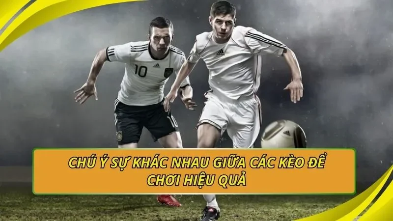Chú ý sự khác nhau giữa các kèo để chơi hiệu quả