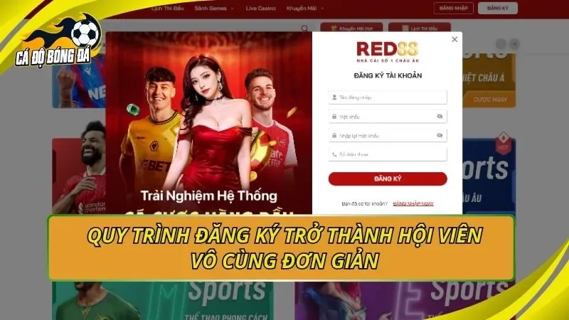 Quy trình đăng ký trở thành hội viên vô cùng đơn giản